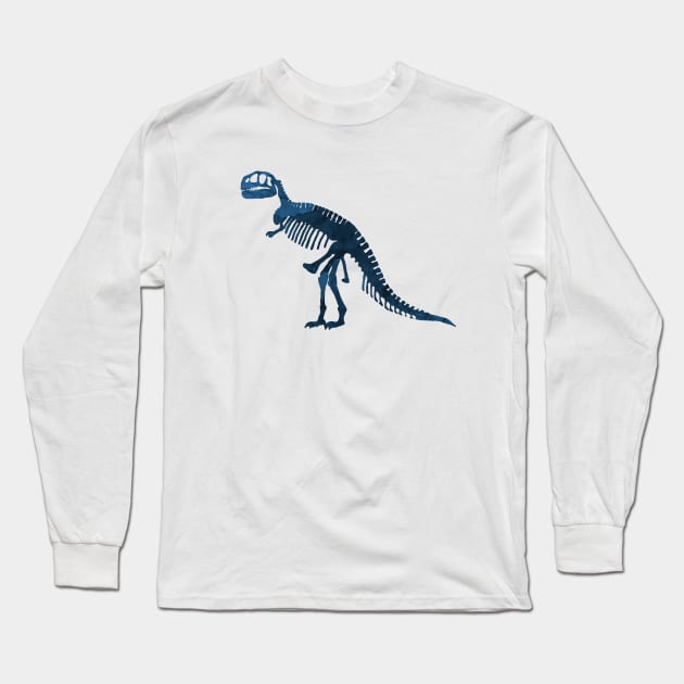 Tyrannosaurus Rex Skeleton Long Sleeve T-Shirt by TheJollyMarten